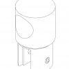 SC-2C Соединитель глухой трубы D 19mm труба – стекло