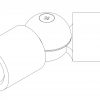 SC-3A Соединитель регулируемый трубы D 19mm труба – труба